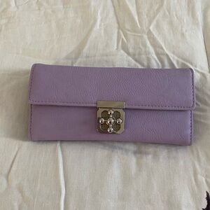Charming Charlie Lavender Clutch Wallet